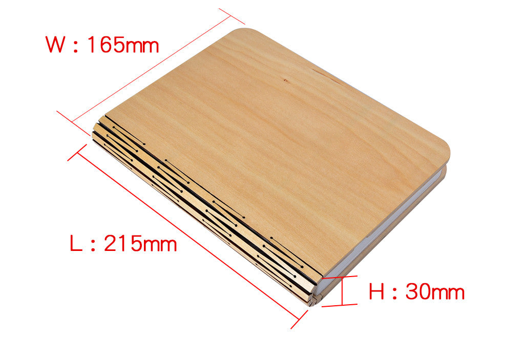 Moodly Folio – Wooden Book Lamp