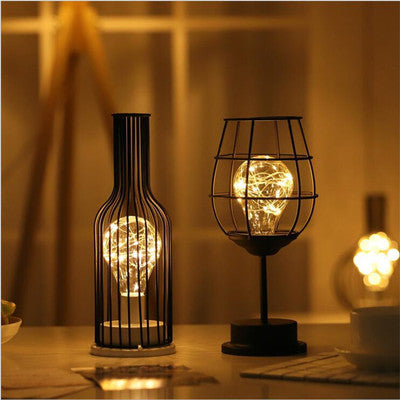 Moodly Ember – Wrought Iron Fairy Light Lamp