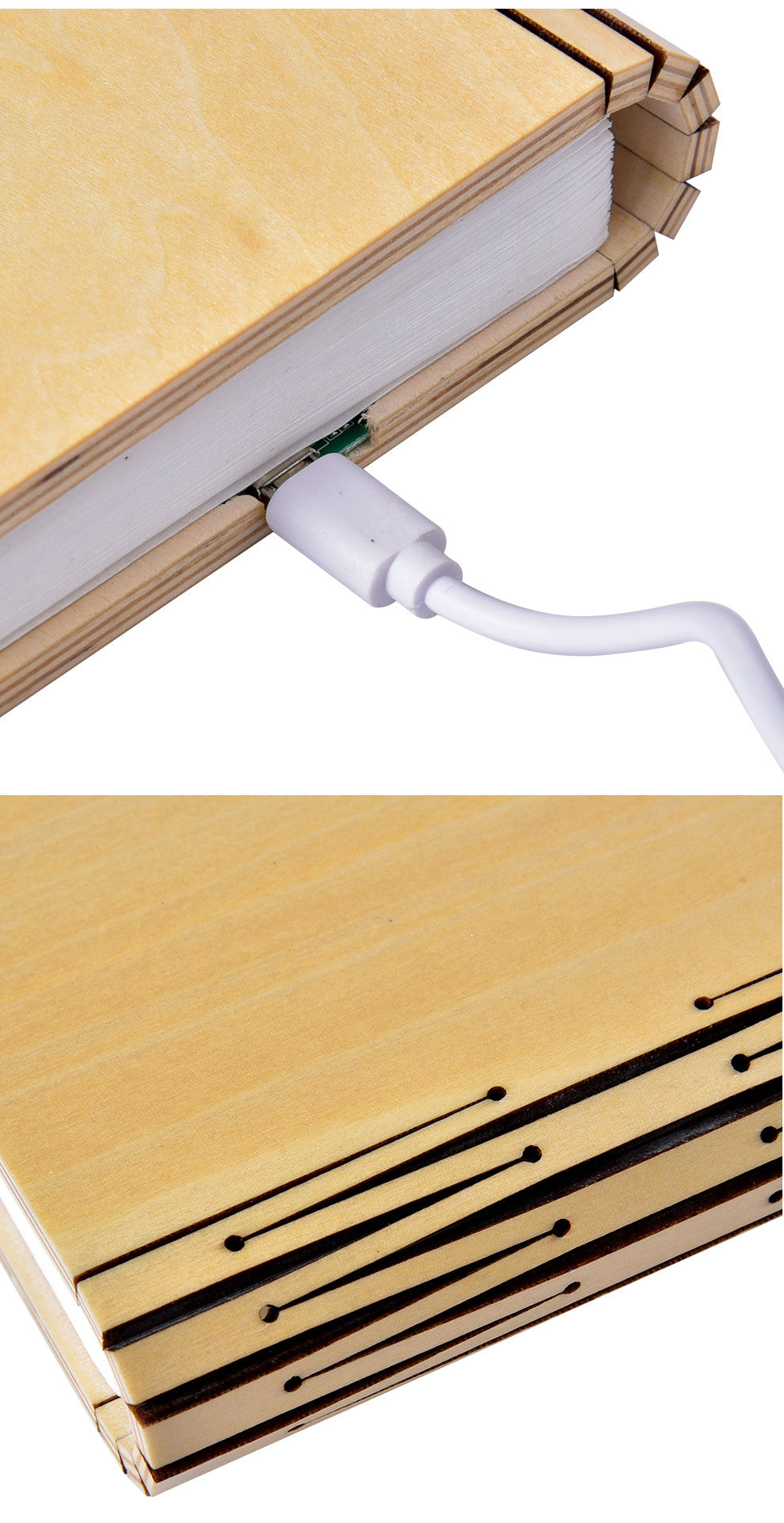 Moodly Folio – Wooden Book Lamp