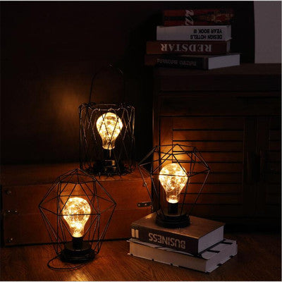 Moodly Ember – Wrought Iron Fairy Light Lamp