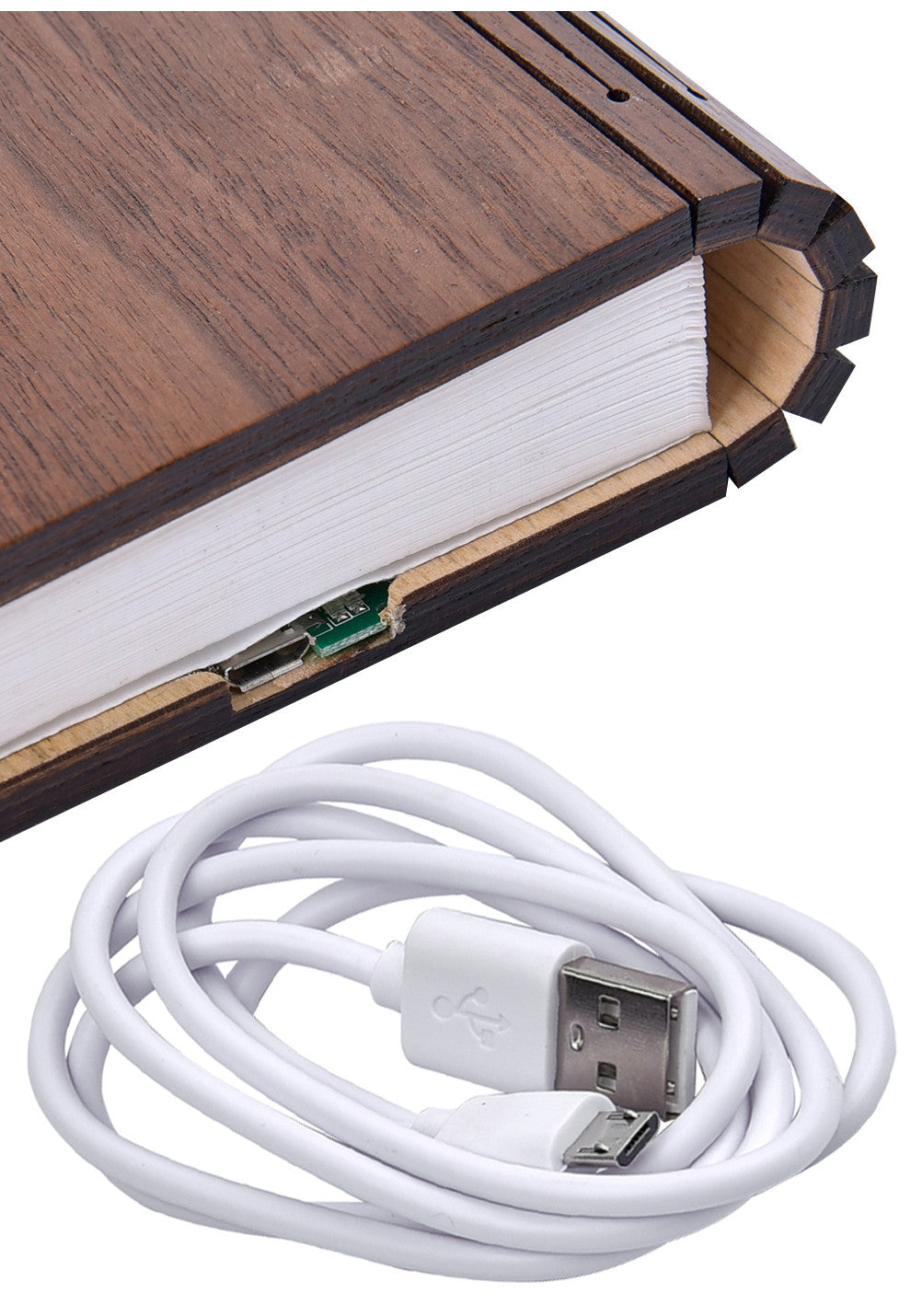 Moodly Folio – Wooden Book Lamp