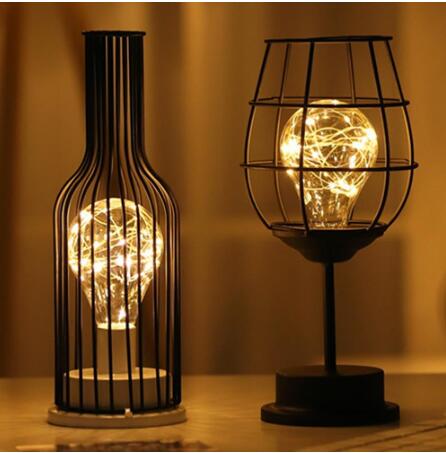 Moodly Ember – Wrought Iron Fairy Light Lamp