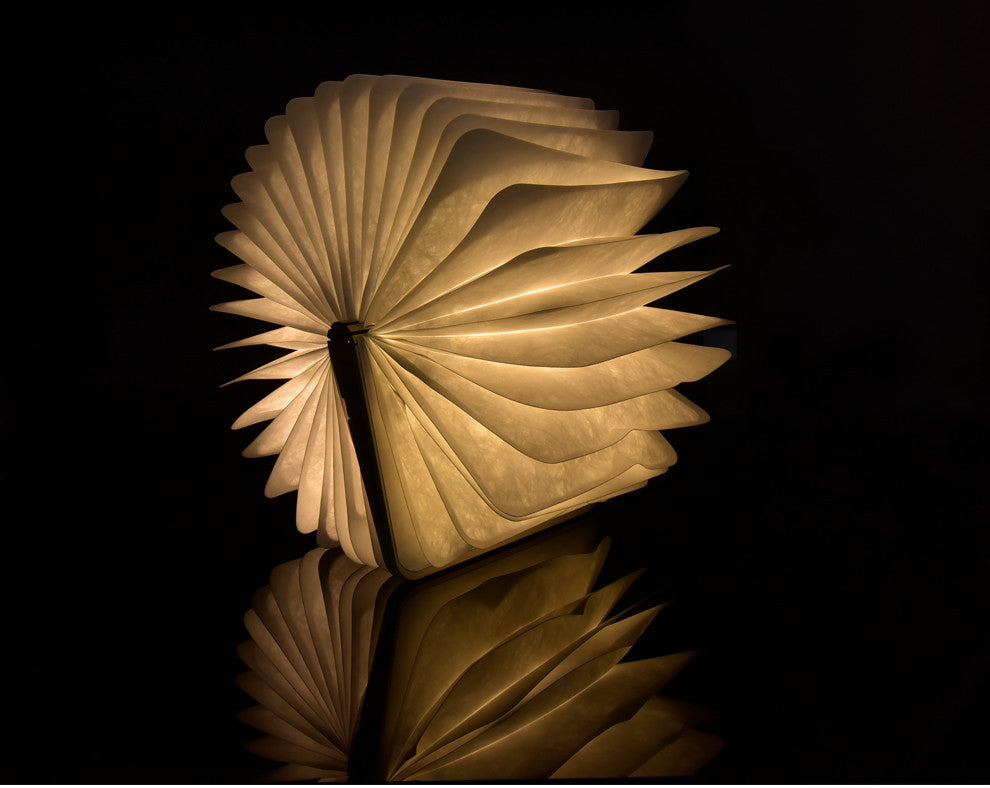 Moodly Folio – Wooden Book Lamp