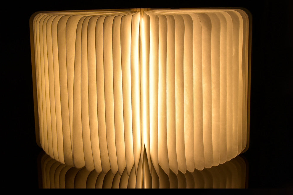 Moodly Folio – Wooden Book Lamp