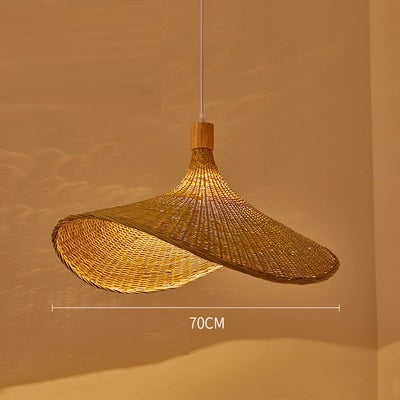 Moodly Wave Ø 70 cm bamboo pendant light