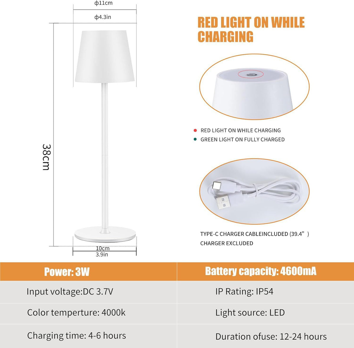 Moodly Roam in white – dimensions and specifications
