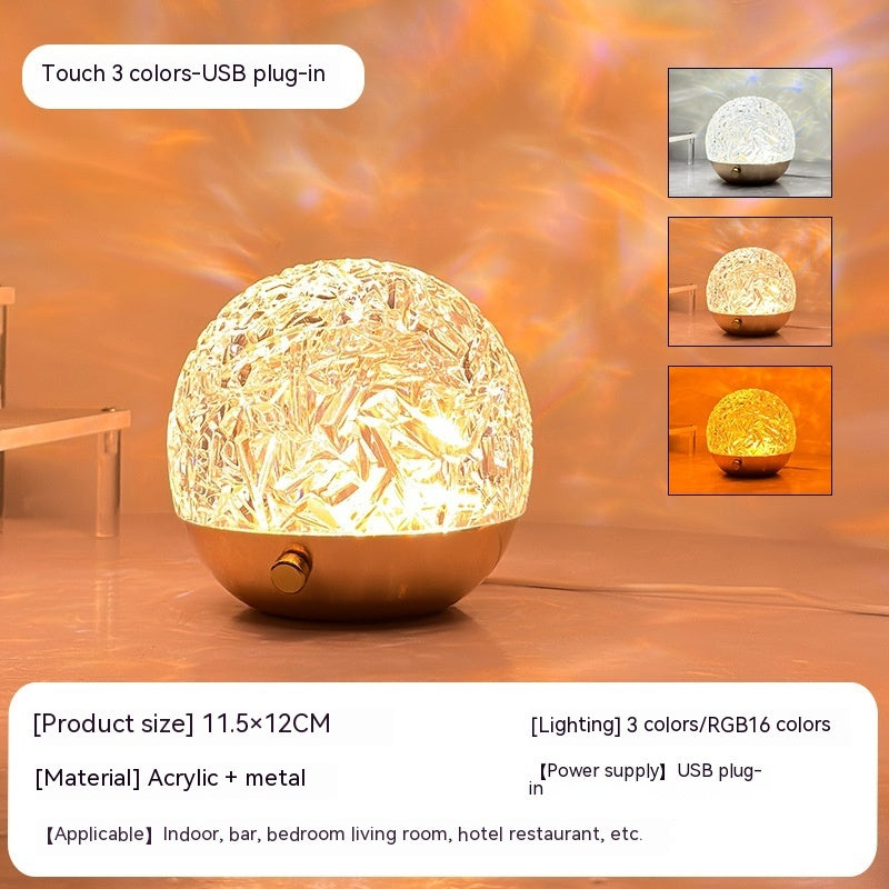 Moodly Ripple – Křišťálová lampa s efektem vodní hladiny