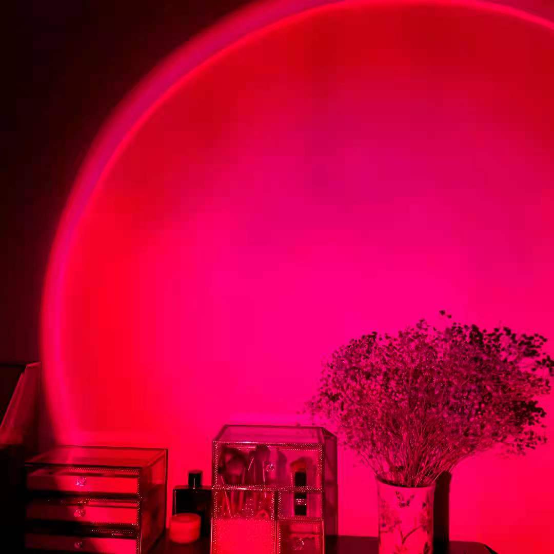 Moodly Dusk projecting a pink sunset glow