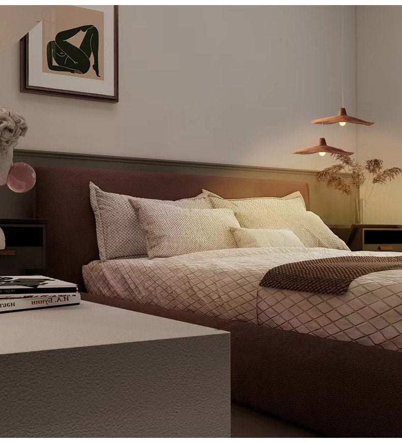 Moodly Dune cluster of three pendant lights beside a bed